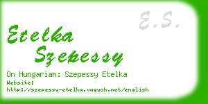 etelka szepessy business card